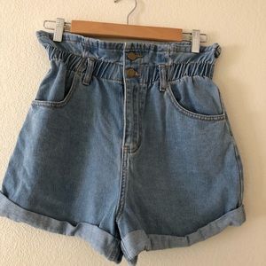 Forever 21 High-Waisted Paperbag Shorts